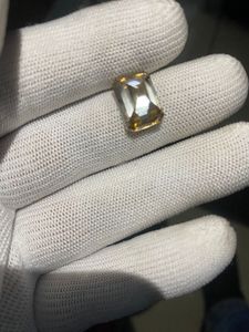 มอยส์ซาไนต์ที่เพาะเลี้ยงในห้องปฏิบัติการ – 11.90 กะรัต รูปทรงวงรี สีเหลืองอ่อน พลอยเม็ดเดี่ยวสำหรับทำเครื่องประดับ - Product Image 6