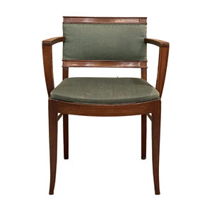 Sillón de Comedor Tapizado en Madera Maciza, Silla Moderna para Restaurante y Hotel, Asiento de Tela Cómodo, Estructura de Madera, Muebles para Sentarse - Product Image 1