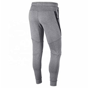 Ensemble de survêtement gris à capuche pour homme, sweat-shirt et pantalon sportifs en tricot avec cordon de serrage, respirant, pour l'automne - Product Image 2