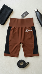 Shorts de sport respirants pour femmes, style streetwear, pour la gym et le yoga, taille haute, sans couture, élastique, en nylon/coton, pour le fitness - Product Image 6