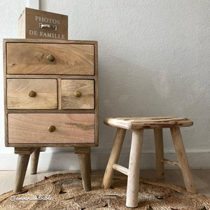 โต๊ะข้างเตียงไม้มะม่วง แวนดาน่า วิสต้า ฟลักซ์ พร้อมลิ้นชัก 4 ช่อง - Product Image 2