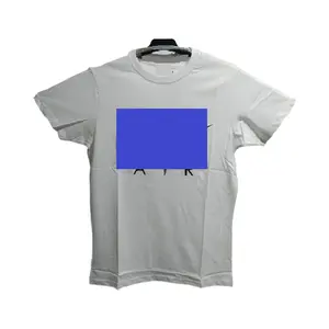 Fabrieksprijs Oem Europa Maat Borduurwerk Halve Mouw Casual 100% Katoen Blended Grafisch Ontwerp Zomer Hotsale O-hals Heren T-Shirt