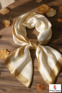 Bufanda Corta Estampada Personalizada de Primera Calidad, Fabricante Textil OEM ODM de Marca Blanca, Accesorios de Moda al por Mayor - Product Image 3
