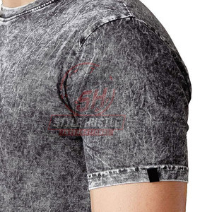 Camisetas de algodón 100% con estampado y lavado ácido, de corte holgado, de alta calidad, hechas en Pakistán, al por mayor, a precio económico, para hombre. - Product Image 6