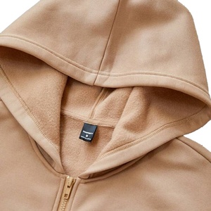 Sweat-shirts à capuche coupe-vent 100 % polyester personnalisables pour hommes, écologiques, style décontracté streetwear, motif uni, vente en gros - Product Image 4