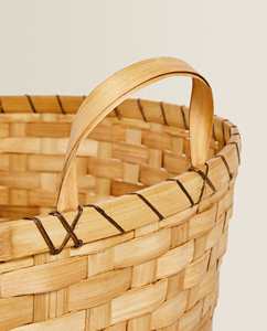 Cesta de Bambú Ecológica Redonda, Caja de Almacenamiento, Accesorios para el Hogar, Organizadores Tejidos, Juegos de Baño, Artículos Decorativos para el Hogar - Product Image 2