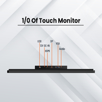 Monitor Táctil Industrial PCAP de 27 Pulgadas Full HD 1080P IP65 con Pantalla Frontal True-Flat para Máquinas Expendedoras Automatizadas y Kioscos de Autoservicio