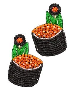 Mode haute couture en gros fait à la main embro[dery perle de rocaille mode multicolore boucles d'oreilles bijoux artificiels pour femmes boucles d'oreilles - Product Image 5