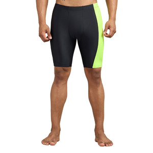 Shorts de yoga pour hommes à taille mi-haute en Spandex/Polyester sans coutures - Anti-plis, écologiques, séchage rapide, contrôle élastique, style urbain - Product Image 2