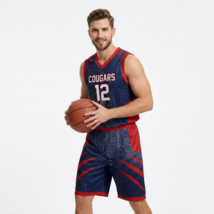 Ensemble d'uniformes de basketball personnalisés sans manches, maillot et short d'équipe, kit sportif par sublimation avec logo, nom et numéro pour clubs, écoles et équipes - Product Image 1