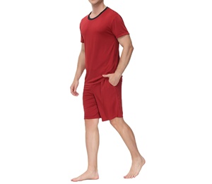 Nouvel ensemble d'été pour homme : T-shirt à manches courtes et short, ensemble deux pièces respirant en coton - Product Image 4