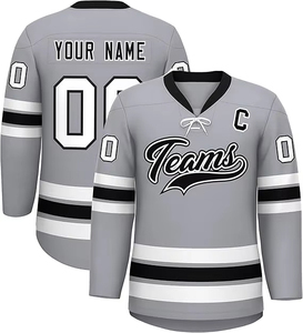 Últimos Modelos de Camisetas de Hockey sobre Hielo, Camiseta de Hockey de Equipo, Estilo Nuevo, Cosida, con Paneles, Color Personalizado, Logotipo, Tela de Malla, Deportiva - Product Image 4