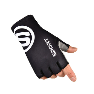 Cycling Gloves Half Finger Padded Anti-Slip Grip Breathable Lightweight Sports Gloves Shock Absorption Bike Gloves Print Spandex - Product Image 5