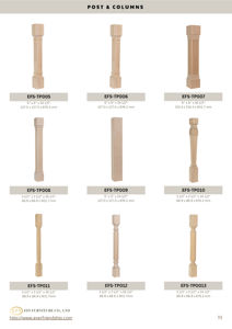 <b>High</b> End Solid Wood Furniture Legs for <b>Kitchen</b> Cabinet Islands Dining <b>Tables</b> and Decorative Wooden Base Support Design - Product Image 4