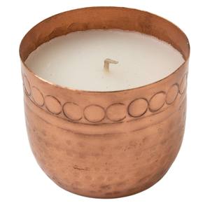 Pot à bougie en métal martelé finition cuivre, style moderne, pour décoration intérieure et cadeaux, porte-bougie décoratif, meilleur prix, vente en gros - Product Image 5