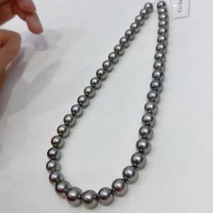 Collier en lin de haute qualité de 6-7 mm, longueur 70 cm, design perle ronde impeccable, vente en gros fabricant - Product Image 1