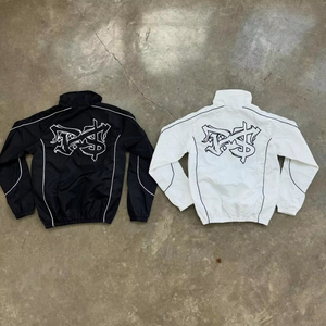 Two Piece Cotton Men's Track <b>Suit</b> Custom Jogging Set Summer Breathable <b>Button</b>-Up Street Style Custom Color & Logo High-quality - Product Image 3