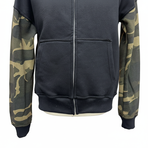 Sweat à capuche zippé pour homme, très demandé par les fabricants, 100% coton molletonné 450 g/m², confortable et respirant. - Product Image 4
