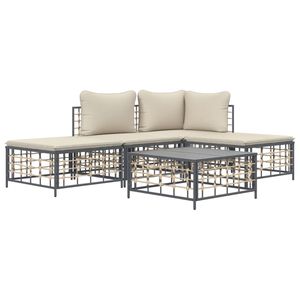 Set Lounge da Giardino Antracite Beige - Product Image 3