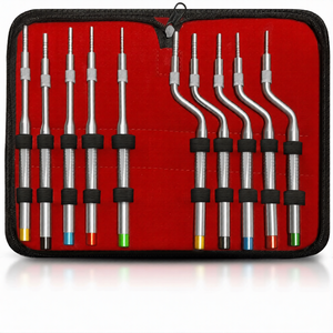 Juego de 10 Osteótomos Sinusales Manuales con Mangos Codificados por Color, Agarre Ergonómico, Elevadores para Implantes Dentales y Injertos Óseos - Product Image 1