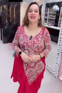 Nuevo sari de moda con bordado de lentejuelas, listo para usar, con un diseño moderno y elegante, ideal para fiestas y eventos festivos. - Product Image 5