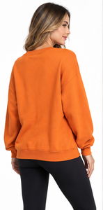 Halloween <b>Sweatshirt</b> <b>Cute</b> Ghost Printed Oversized Crew Neck Long Sleeve Terry Pullover Unisex Autumn Winter Streetwear Wholesale - Product Image 5