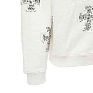 2025 temporada de invierno sudaderas con cremallera cómodas diamantes de imitación 100% sudaderas con capucha de algodón mejor ropa de calle impresión de pantalla personalizada hombres Sudadera con capucha - Product Image 6