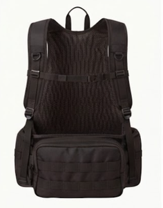 Mochila de Caza para Exteriores con Sistema MOLLE, Bolsas de Nailon Naranja y Negro, Ajuste Universal para Actividades al Aire Libre - Product Image 6