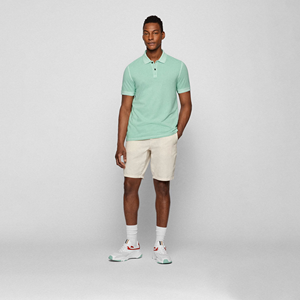 Polo de Manga Corta para Hombre, Color Verde Sólido, con Logotipo Personalizado de Alta Calidad, Transpirable, de Algodón, Informal, para Golf - Product Image 5