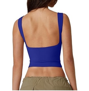 Wholesale Womens Cross Backless Workout Top Women Racerback Tank Tops Open Back Running Tank Tops Muscle Tank Yoga Shirts - Product Image 1