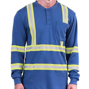 Camiseta Polo de Manga Larga de Seguridad con Luces LED Reflectantes ANSI Clase 2 de Alta Visibilidad para Hombre, Ropa de Trabajo de Construcción Halex International - Product Image 4