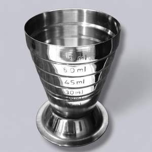 Medidor de latón puro de 30 y 60 ml, jigger de vidrio para cócteles, vaso medidor de metal, herramienta para medir onzas, jigger para bar, mezclador de cócteles. - Product Image 2
