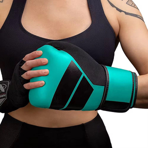 Guantes de Boxeo Profesionales de Cuero con Logotipo Personalizado, Resistentes, con Cierre de Cordones y Absorción de Humedad - Set de Entrenamiento OEM Personalizado - Product Image 5
