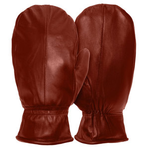 Gants de ski d'hiver pour hommes et femmes, gants en cuir du Pakistan, mitaines avec sangle de poignet, gants de sécurité pour sports de plein air - Product Image 1