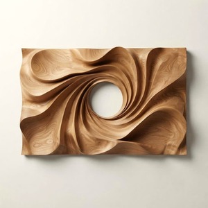 Contemporary Wooden Wall Sculpture Abstract Art Handmade Irregular Shape For Hallway Decor Handcrafted Solid Wood Sculpture - Product Image 5