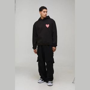 เสื้อฮู้ดดี้แฟชั่นดีไซน์เนอร์แบรนด์ดัง คุณภาพสูง ผ้าฝ้าย 100% ทรงปกติ พิมพ์ลายตามสั่ง สไตล์ลำลอง สปอร์ต บริการ OEM - Product Image 1