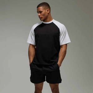 Custom <b>High</b> Quality Men Luxury Heavy 100% Cotton Oversize <b>T</b> <b>Shirt</b> Blank Mock <b>Neck</b> Heavyweight Oversized <b>T</b> <b>Shirt</b> - Product Image 1
