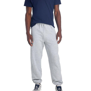 Custom Baggy Loose Streetwear Men's Cotton Breathable Fleece DTG Sticker Drawstring Mid Waist <b>Trouser</b> <b>Jogger</b> Sweat Flared Pant - Product Image 1