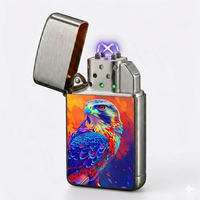 Briquet électrique Falcon X rechargeable 950 mAh Type-C, coupe-vent, sans flamme, à allumage plasma, pour usage extérieur et cigarettes