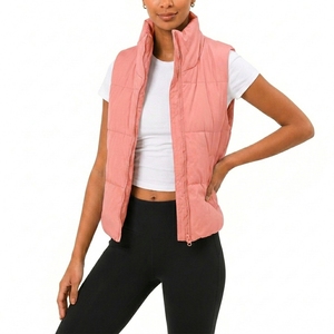 Veste matelassée sans manches respirante pour femme, fabrication OEM, marque privée, vêtements d'extérieur, rembourrage 100% polyester, décontractée - Product Image 4