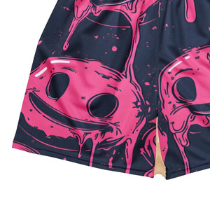 <b>Dripping</b> Smile Face Board Shorts Men's Quick Dry Cartoon Print Elastic Waist Casual Swimwear Short Pants - Product Image 3