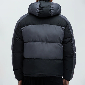 Veste matelassée unisexe personnalisée de haute qualité, style décontracté, col montant brillant, à capuche, vente en gros, toutes tailles - Product Image 5