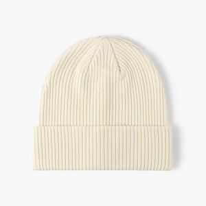 Heavyweight Knitted Beanie Thick Warm Winter Skull <b>Cap</b> Custom Private Label OEM ODM Fashion Knit <b>Hat</b> Wholesale - Product Image 4