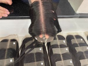 Cierre Cutícula alineada Cabello virgen HD Encaje Frontal Peluca de cabello humano 4*4 2*4 2*6 - Product Image 2