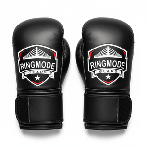 Guantes de Entrenamiento de Cuero Genuino Premium con Logotipo Personalizado y Soporte para Muñeca - Product Image 1