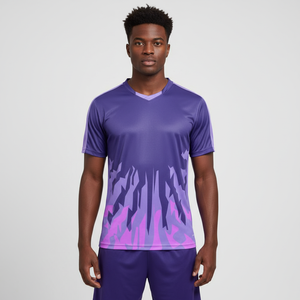 เสื้อฟุตบอลสั่งทำพิเศษลดราคา ชุดยูนิฟอร์มแบบซับลิเมชั่น แขนสั้น แห้งเร็ว ระบายอากาศได้ดี ผลิตจากโพลีเอสเตอร์ 100% เหมาะสำหรับทุกเพศทุกวัย - Product Image 5