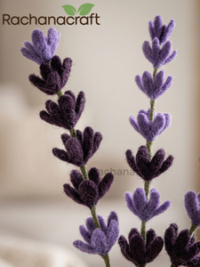 Handcrafted <b>Wool</b> Felt Lavender Stems – Eco-Friendly Everlasting Floral Decor - Product Image 3