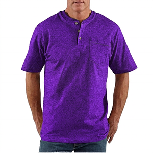 Men's Short Sleeve <b>T</b>-<b>Shirt</b> Solid Color Knitted Casual Regular Fit Dark Gray <b>Pocket</b> Front - Product Image 5