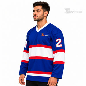 Maillot d'équipe de hockey sur glace Elite, uniforme de hockey personnalisé, chemise de performance athlétique, vêtements de sport personnalisés pour les ligues compétitives - Product Image 2
