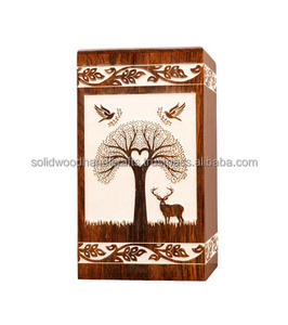 Urnes funéraires en bois pour adultes Urnes funéraires Urnes funéraires Taille personnalisée Fournitures funéraires - Product Image 1